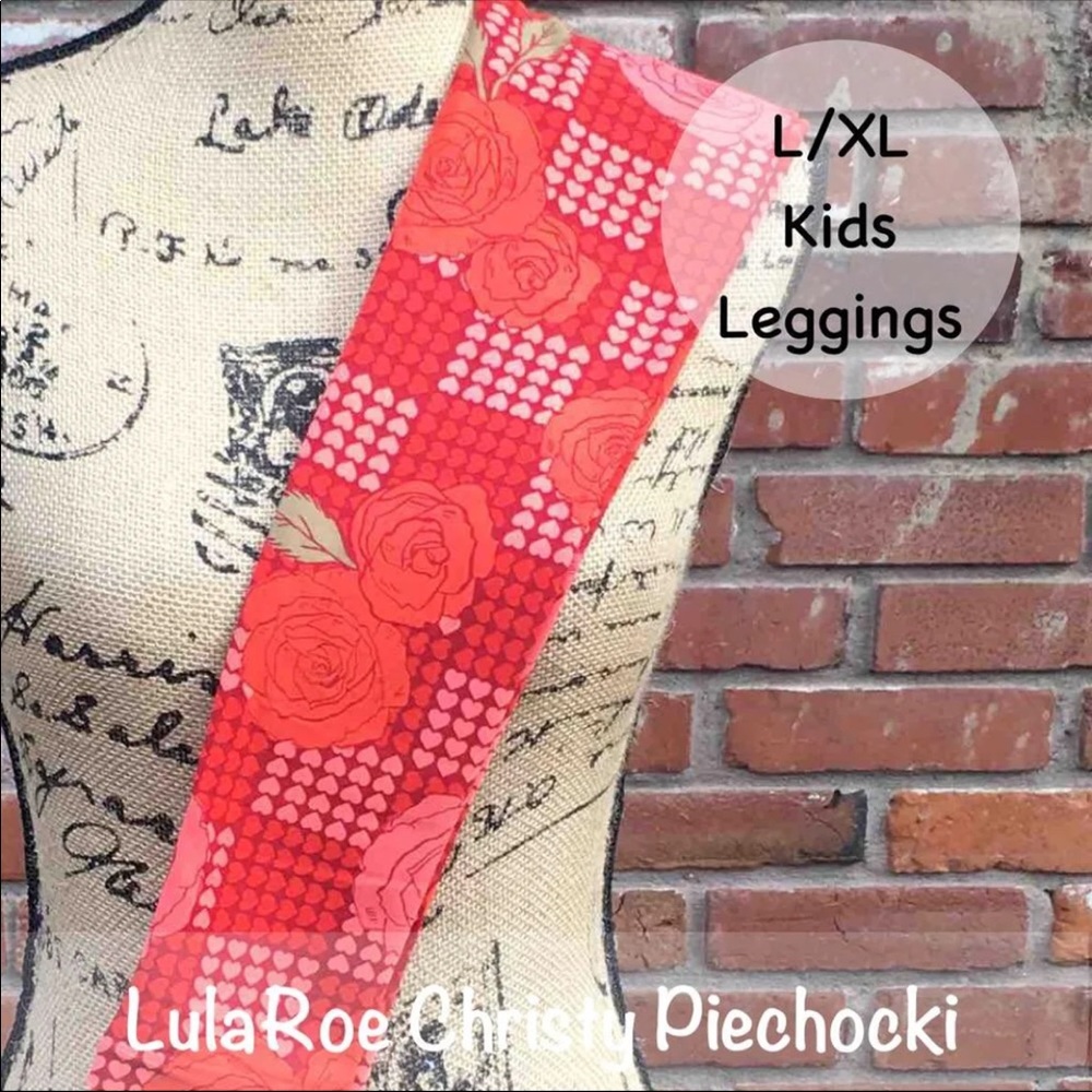 LuLaRoe Kids Valentine’s Day Leggings